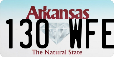 AR license plate 130WFE