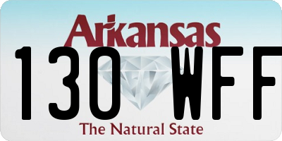 AR license plate 130WFF