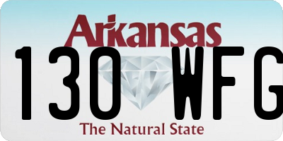 AR license plate 130WFG