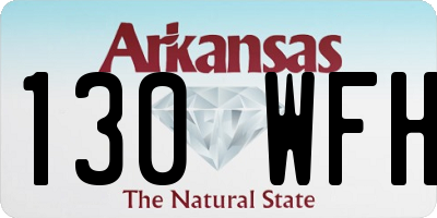 AR license plate 130WFH