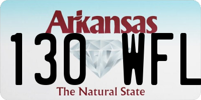 AR license plate 130WFL