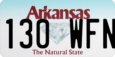 AR license plate 130WFN