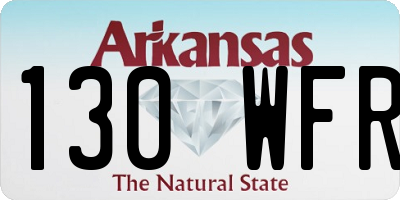 AR license plate 130WFR