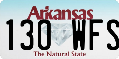 AR license plate 130WFS