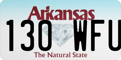 AR license plate 130WFU