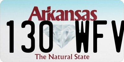 AR license plate 130WFV