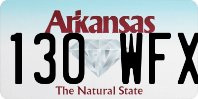 AR license plate 130WFX