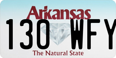 AR license plate 130WFY