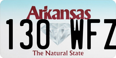 AR license plate 130WFZ