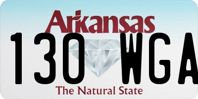 AR license plate 130WGA