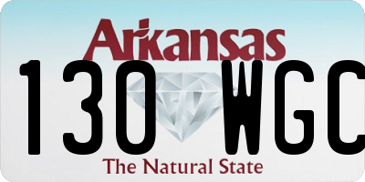 AR license plate 130WGC