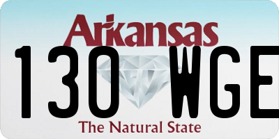 AR license plate 130WGE