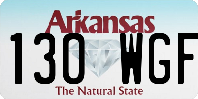 AR license plate 130WGF