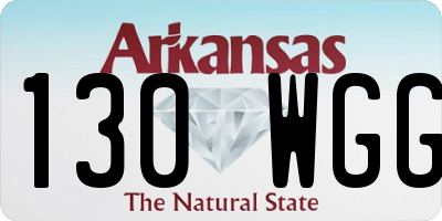 AR license plate 130WGG
