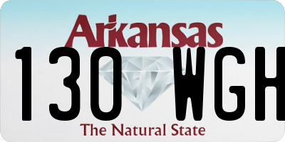 AR license plate 130WGH