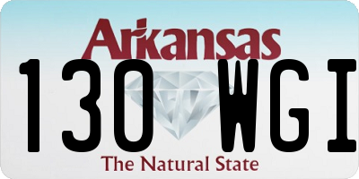 AR license plate 130WGI