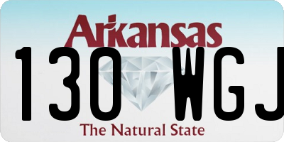AR license plate 130WGJ