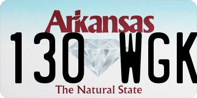 AR license plate 130WGK