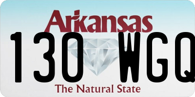 AR license plate 130WGQ