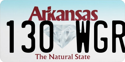 AR license plate 130WGR