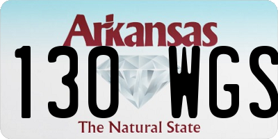 AR license plate 130WGS