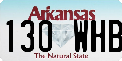 AR license plate 130WHB
