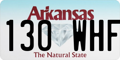 AR license plate 130WHF