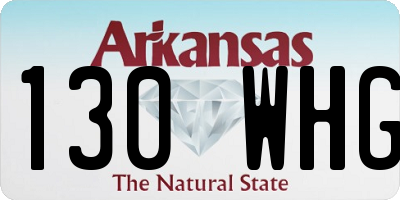 AR license plate 130WHG