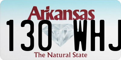 AR license plate 130WHJ