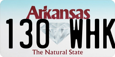 AR license plate 130WHK