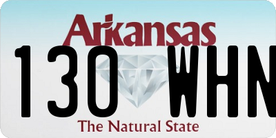 AR license plate 130WHN