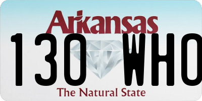AR license plate 130WHO