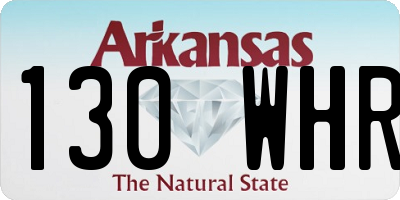 AR license plate 130WHR