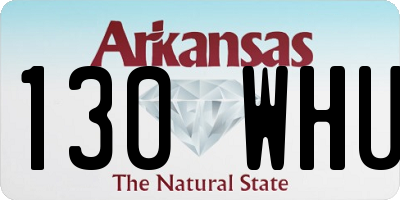 AR license plate 130WHU