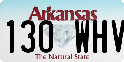 AR license plate 130WHV