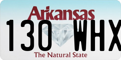 AR license plate 130WHX