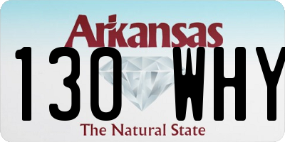 AR license plate 130WHY