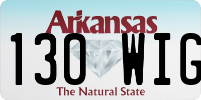 AR license plate 130WIG