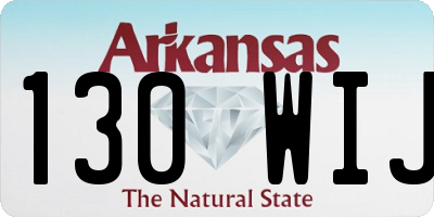 AR license plate 130WIJ