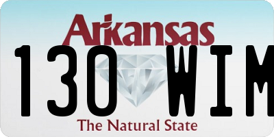 AR license plate 130WIM