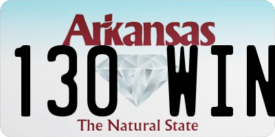 AR license plate 130WIN