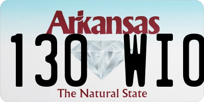 AR license plate 130WIO