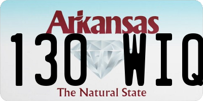 AR license plate 130WIQ