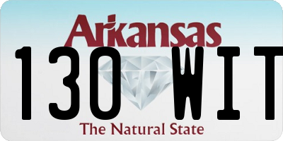 AR license plate 130WIT