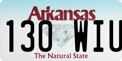 AR license plate 130WIU