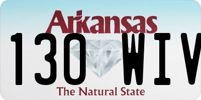 AR license plate 130WIV