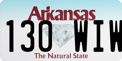 AR license plate 130WIW