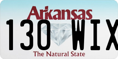 AR license plate 130WIX