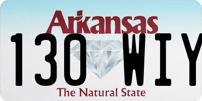 AR license plate 130WIY