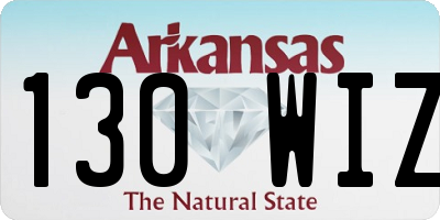 AR license plate 130WIZ